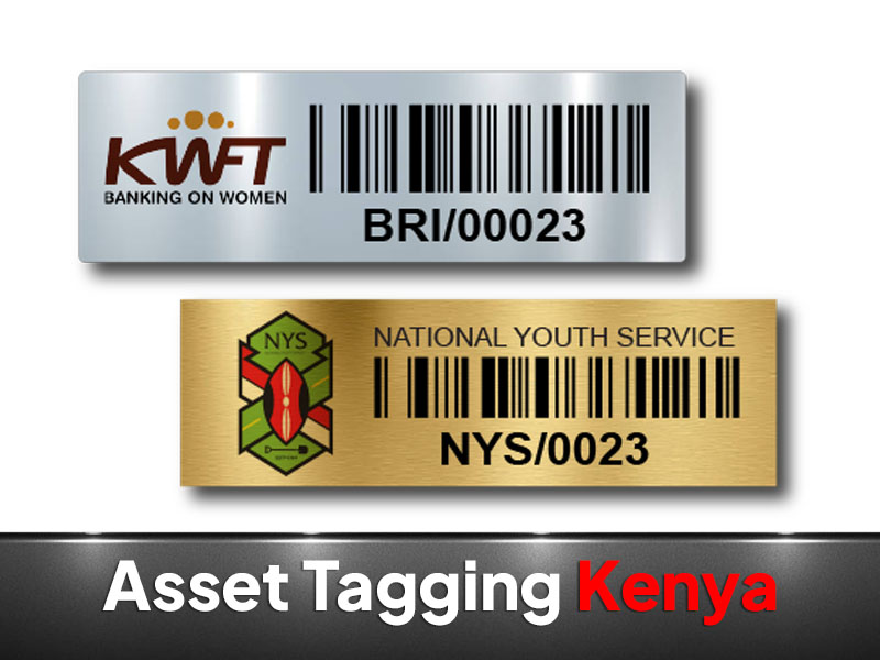 Barcode Asset Tags, Asset Tagging by VS Kenya Designs